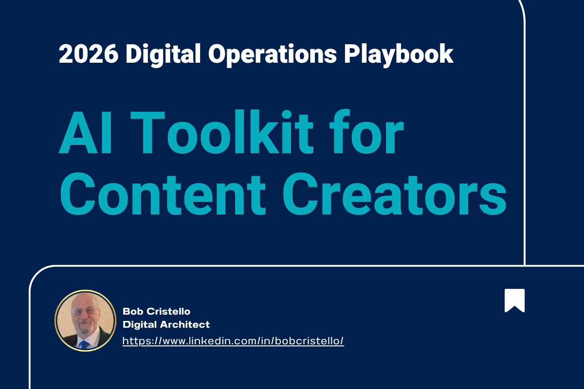 Content Creators AI Toolkit - 2026 Digital Operations Playbook